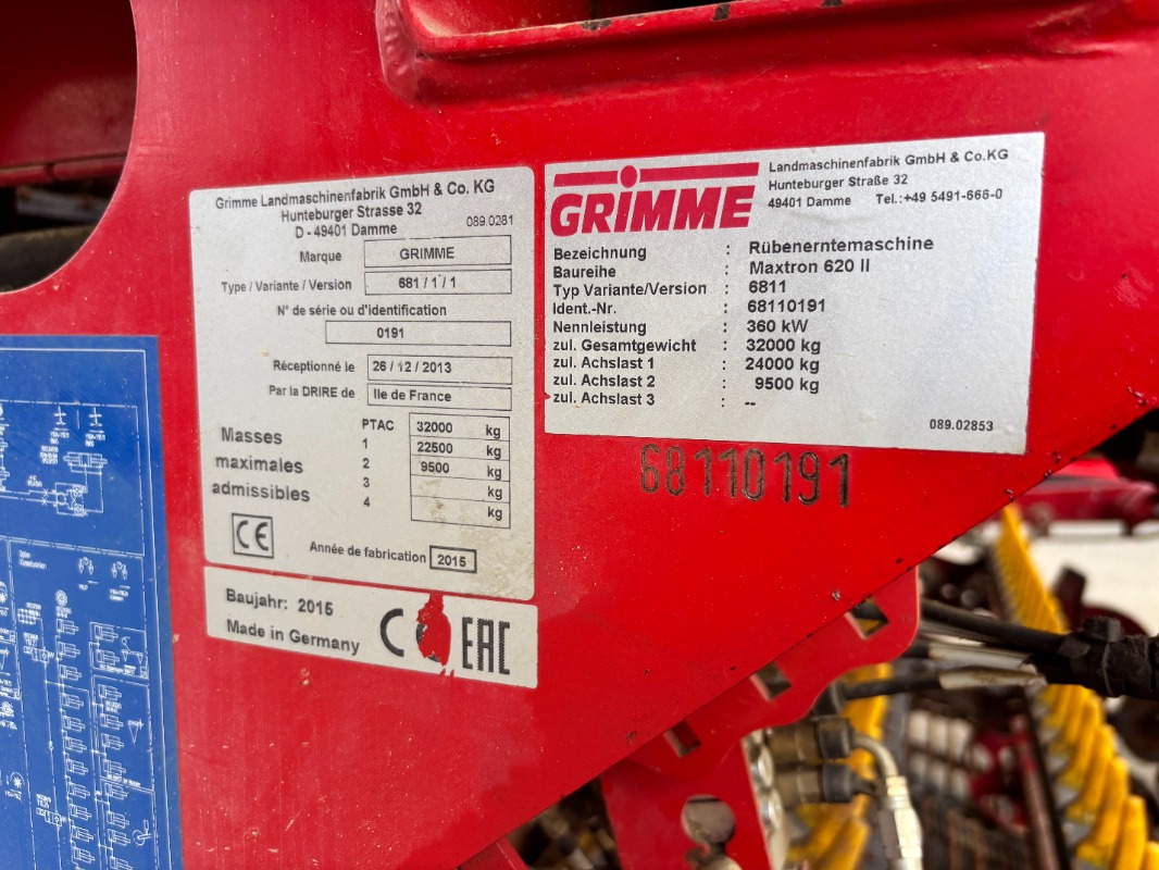 Mesin pemanen Grimme MAXTRON II 620: gambar 45