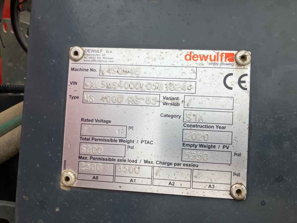 Dewulf Dewulf, MS4000, 4 Row, Trailed, Belt, Potato Planter - Mesin pemanen: gambar 2 Dewulf Dewulf, MS4000, 4 Row, Trailed, Belt, Potato Planter - Mesin pemanen: gambar 2