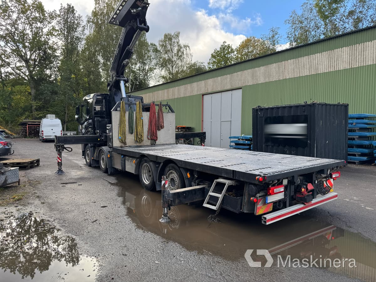 Truk flatbed, Truk derek Bodbil Volvo FH 82F med Fassi F820 kran & jib: gambar 7