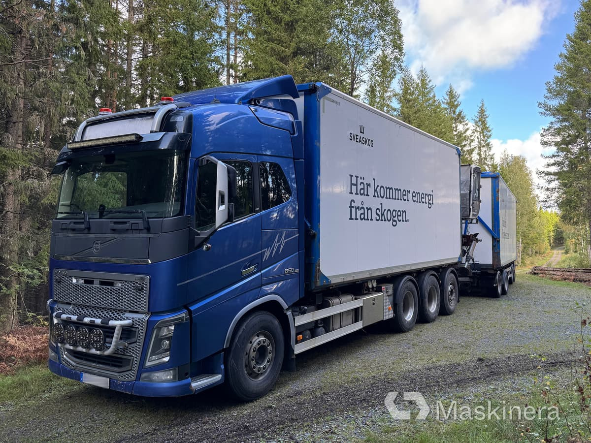 Flisbil Volvo FH16 8X4 med kran & sidtipp - Truk box, Truk derek: gambar 1 Flisbil Volvo FH16 8X4 med kran & sidtipp - Truk box, Truk derek: gambar 1