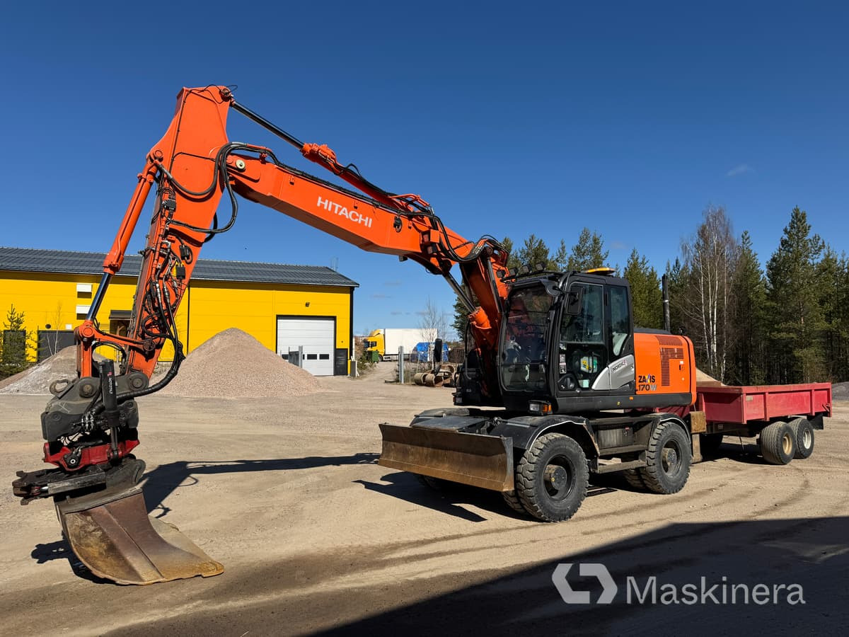 Hitachi ZX170W-5B Hjulgrävare Hitachi ZX170W med vagn - Ekskavator perayap: gambar 1 Hitachi ZX170W-5B Hjulgrävare Hitachi ZX170W med vagn - Ekskavator perayap: gambar 1
