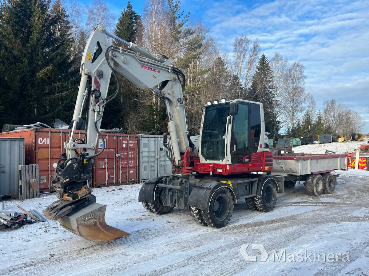 Hjulgrävare Takeuchi TB295W med tillbehör - Ekskavator perayap: gambar 1 Hjulgrävare Takeuchi TB295W med tillbehör - Ekskavator perayap: gambar 1