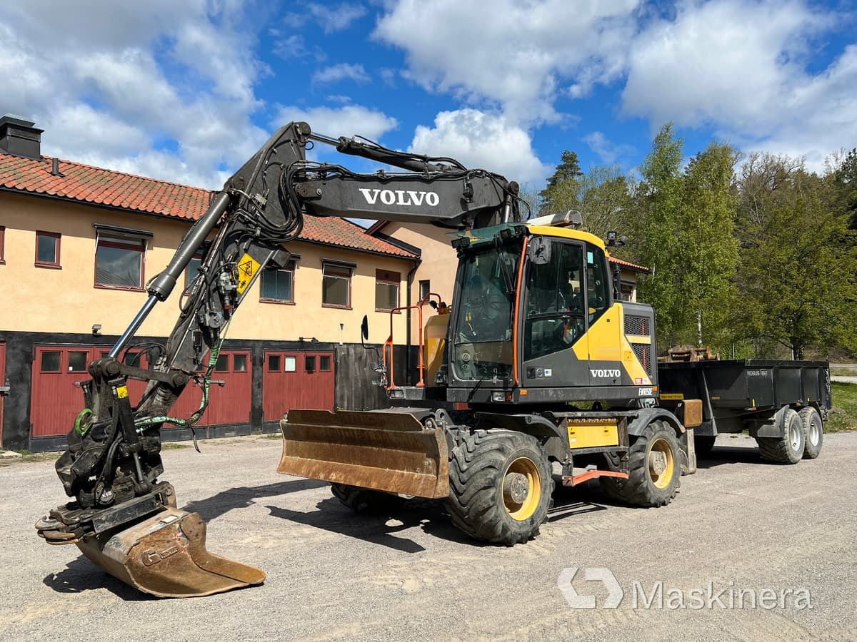 Hjulgrävare Volvo EWR150E med tillbehör - Ekskavator perayap: gambar 1 Hjulgrävare Volvo EWR150E med tillbehör - Ekskavator perayap: gambar 1