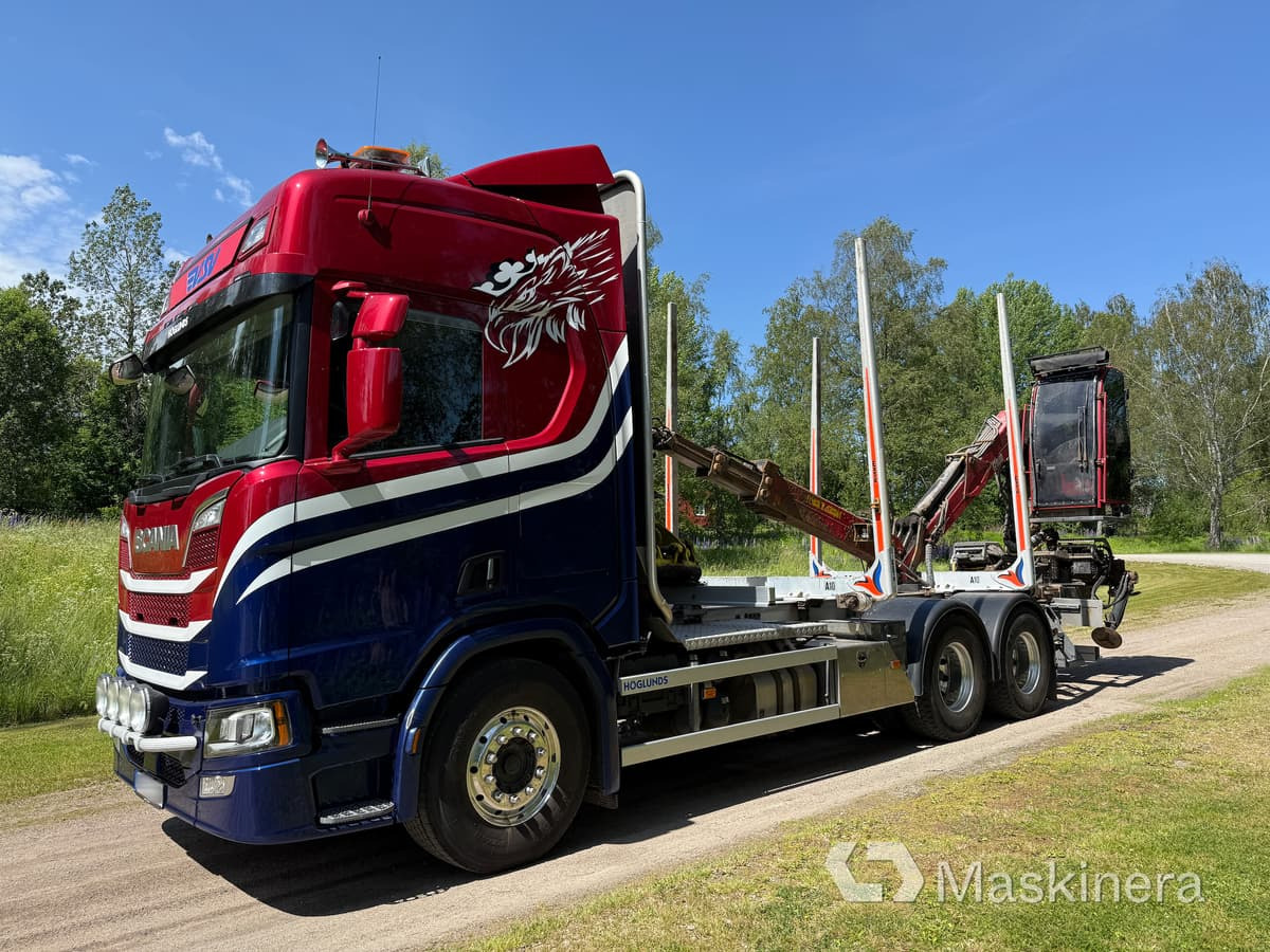 Timmerbil Scania R650B 6x4 NB med kran - Truk logging: gambar 1 Timmerbil Scania R650B 6x4 NB med kran - Truk logging: gambar 1