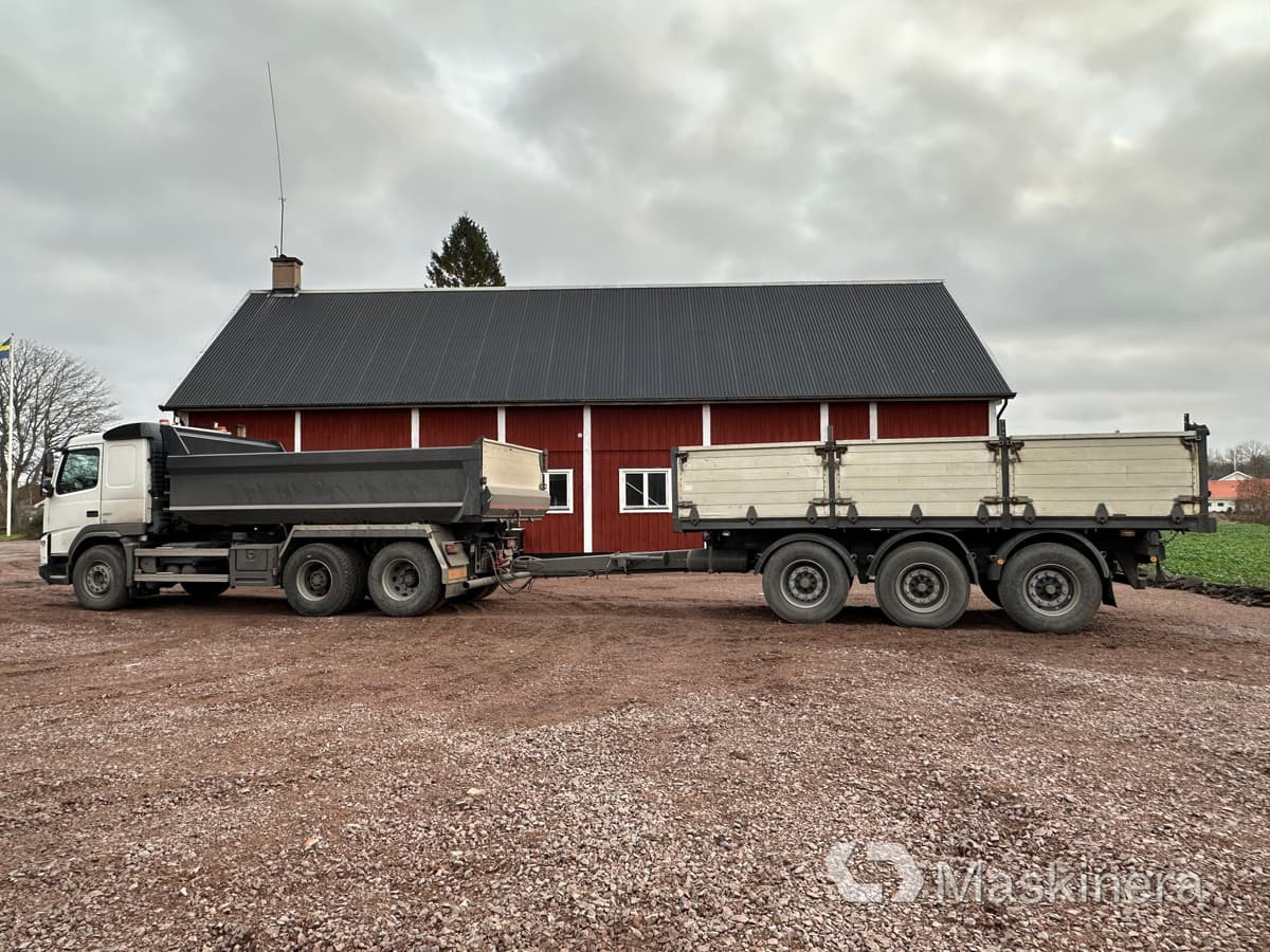 VOLVO FM 6*2 450 Schaktbil Volvo FM 450 med 3-axlad jigg - Truk jungkit, Trailer flatbed: gambar 2 VOLVO FM 6*2 450 Schaktbil Volvo FM 450 med 3-axlad jigg - Truk jungkit, Trailer flatbed: gambar 2