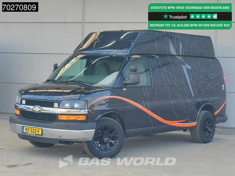 Chevrolet Chevy Van 6.0L V8 MARGE LPG Chevy Van Camper Basis APK 10-2025 GMC Savana 230V aansluiting Airco Camera Cruise 8m3 Airco Trekhaak Cruise c - Van kecil: gambar 1 Chevrolet Chevy Van 6.0L V8 MARGE LPG Chevy Van Camper Basis APK 10-2025 GMC Savana 230V aansluiting Airco Camera Cruise 8m3 Airco Trekhaak Cruise c - Van kecil: gambar 1