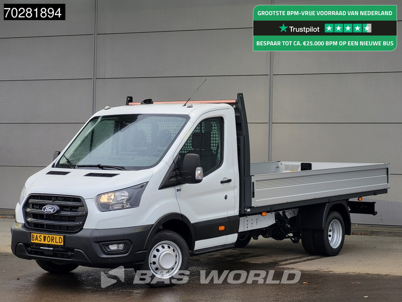 Ford Transit 165pk Open Laadbak 3,5t Trekhaak Dubbellucht Airco Cruise Camera Parkeersensoren Euro6 Pritsche Pickup Airco Trekhaak Cruise con - Van flatbed: gambar 1 Ford Transit 165pk Open Laadbak 3,5t Trekhaak Dubbellucht Airco Cruise Camera Parkeersensoren Euro6 Pritsche Pickup Airco Trekhaak Cruise con - Van flatbed: gambar 1