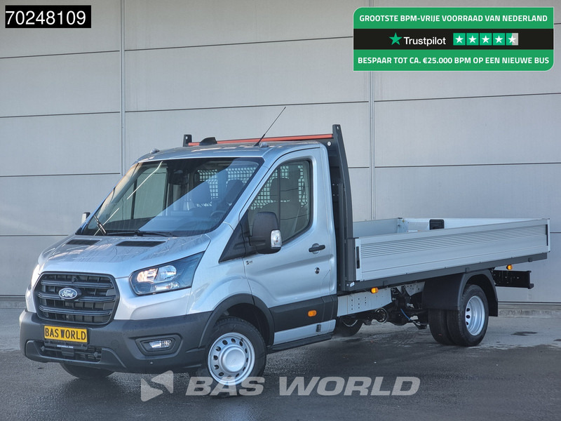 Ford Transit 165pk Open laadbak Dubbellucht Pritsche Trekhaak Airco Cruise Camera 3m3 Airco Trekhaak Cruise control - Van flatbed: gambar 1 Ford Transit 165pk Open laadbak Dubbellucht Pritsche Trekhaak Airco Cruise Camera 3m3 Airco Trekhaak Cruise control - Van flatbed: gambar 1