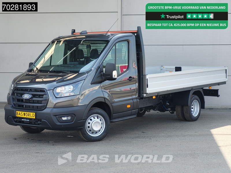 Ford Transit 170pk Open Laadbak Dubbellucht 3,5t Trekhaak Airco Cruise Camera Euro6 Pritsche Pickup Open Box Airco Trekhaak Cruise control - Van flatbed: gambar 1 Ford Transit 170pk Open Laadbak Dubbellucht 3,5t Trekhaak Airco Cruise Camera Euro6 Pritsche Pickup Open Box Airco Trekhaak Cruise control - Van flatbed: gambar 1