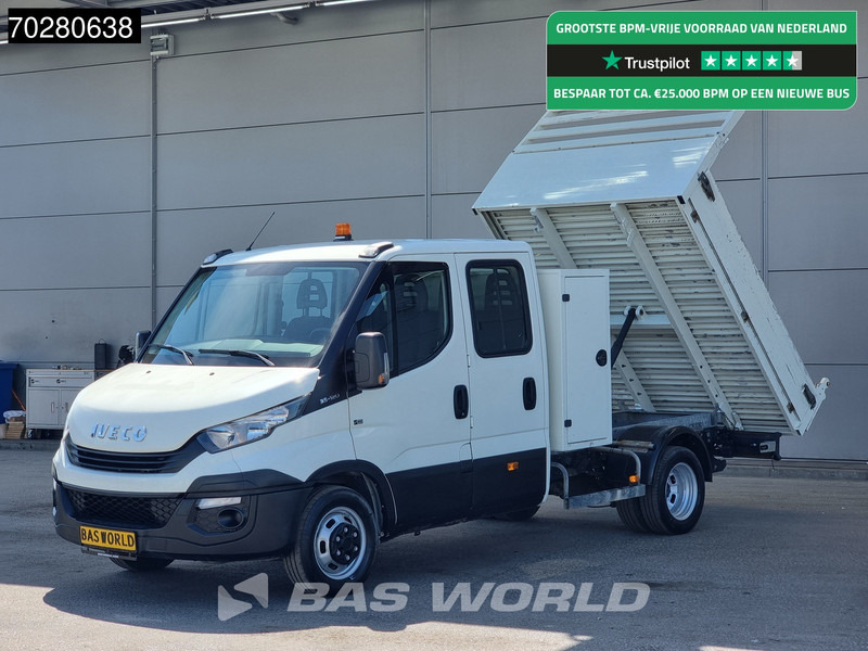 Iveco Daily 35C12 Kipper met Kist Dubbel Cabine Dubbellucht 3,5t Trekhaak Airco Euro6 Tipper Benne Kieper Airco Dubbel cabine Trekhaak - Van jungkit: gambar 1 Iveco Daily 35C12 Kipper met Kist Dubbel Cabine Dubbellucht 3,5t Trekhaak Airco Euro6 Tipper Benne Kieper Airco Dubbel cabine Trekhaak - Van jungkit: gambar 1