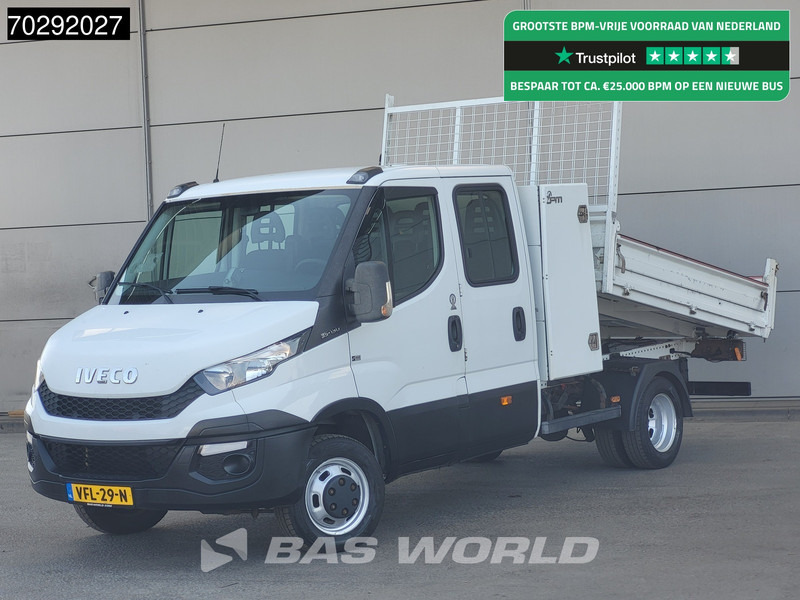 Van jungkit Iveco Daily 35C13 Kipper Dubbel Cabine Dubbellucht 3,5t Trekhaak Airco Camera APK 04-2026 Tipper Benne Kieper Airco Trekhaak: gambar 1