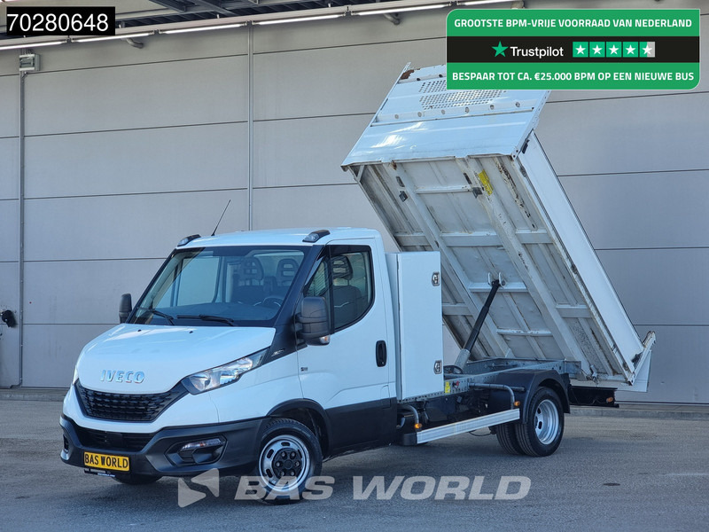 Iveco Daily 35C14 Kipper met Kist Dubbellucht 3,5t Trekhaak Airco Cruise Camera Euro6 Tipper Benne Kieper Airco Trekhaak Cruise control - Van jungkit: gambar 1 Iveco Daily 35C14 Kipper met Kist Dubbellucht 3,5t Trekhaak Airco Cruise Camera Euro6 Tipper Benne Kieper Airco Trekhaak Cruise control - Van jungkit: gambar 1