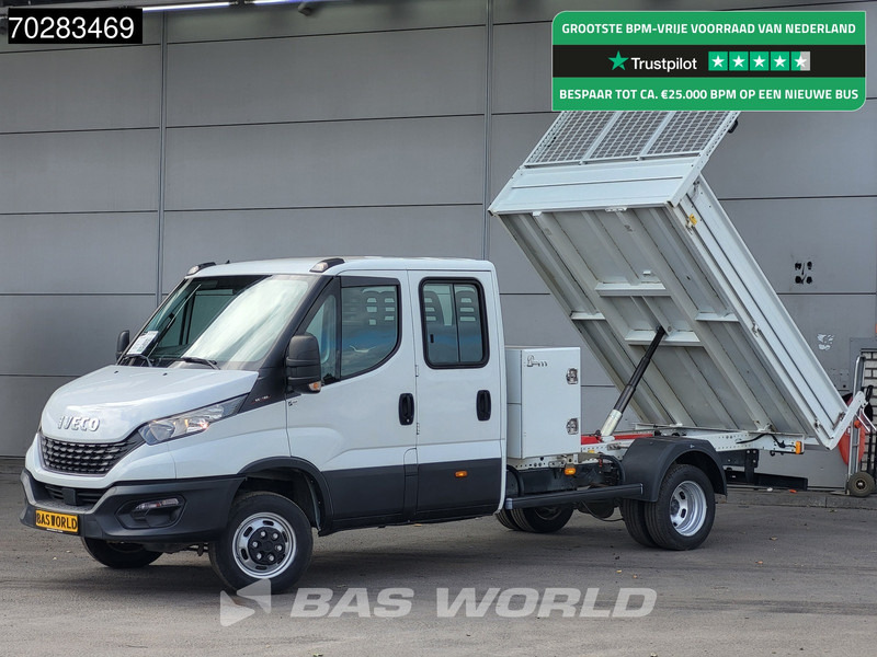 Iveco Daily 35C16 3.0L Kipper met Kist Dubbel Cabine Dubbellucht 3,5t Trekhaak Navi Airco Cruise Camera Euro6 Kieper Tipper Benne 2m3 Airco - Van jungkit: gambar 1 Iveco Daily 35C16 3.0L Kipper met Kist Dubbel Cabine Dubbellucht 3,5t Trekhaak Navi Airco Cruise Camera Euro6 Kieper Tipper Benne 2m3 Airco - Van jungkit: gambar 1