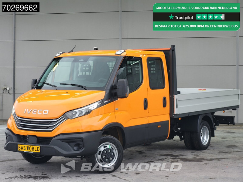 Iveco Daily 35C21 3.0 210PK 2025model Dubbel Cabine Open laadbak 3.5t Trekhaak CarPlay ACC LED Pritsche Pickup Airco Dubbel cabine Trekhaak - Van flatbed: gambar 1 Iveco Daily 35C21 3.0 210PK 2025model Dubbel Cabine Open laadbak 3.5t Trekhaak CarPlay ACC LED Pritsche Pickup Airco Dubbel cabine Trekhaak - Van flatbed: gambar 1