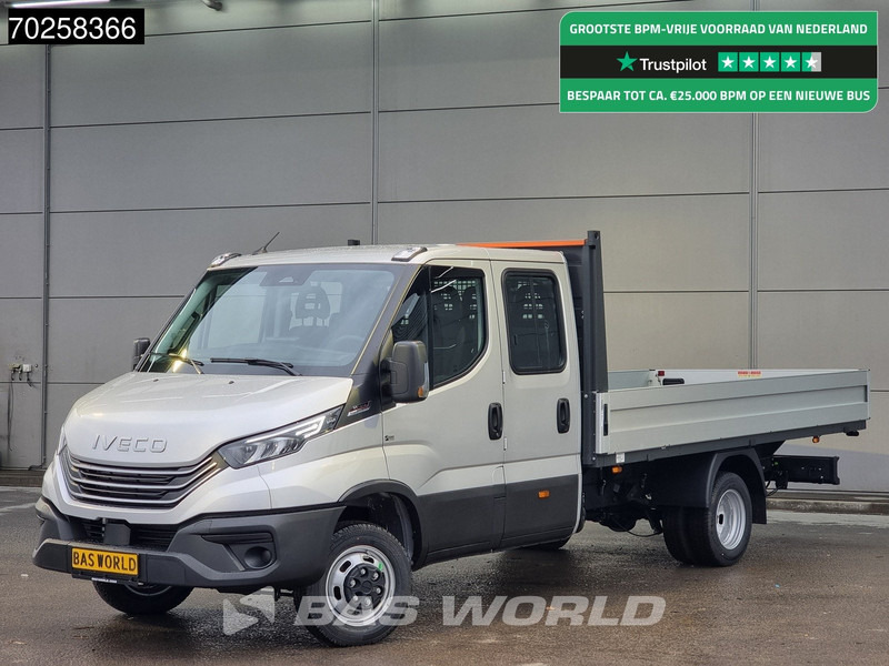 Iveco Daily 35C21 3.0L Automaat 210PK 2025-Model Open laadbak Dubbel Cabine Dubbellucht CarPlay ACC LED 3,5T Trekvermogen Euro6 Pritsche Pic - Van flatbed: gambar 1 Iveco Daily 35C21 3.0L Automaat 210PK 2025-Model Open laadbak Dubbel Cabine Dubbellucht CarPlay ACC LED 3,5T Trekvermogen Euro6 Pritsche Pic - Van flatbed: gambar 1