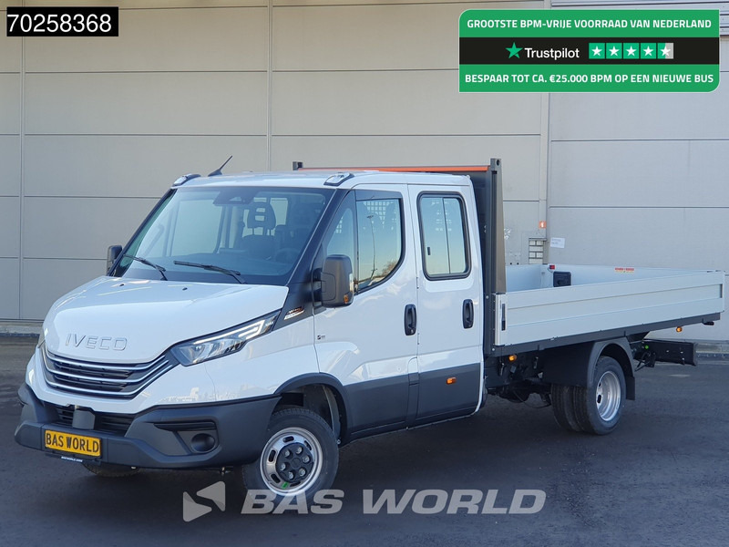 Iveco Daily 35C21 3.0L Automaat 210PK 2025-Model Open laadbak Dubbel Cabine Dubbellucht CarPlay ACC LED 3,5T Trekvermogen Euro6 Pritsche Pic - Van flatbed: gambar 1 Iveco Daily 35C21 3.0L Automaat 210PK 2025-Model Open laadbak Dubbel Cabine Dubbellucht CarPlay ACC LED 3,5T Trekvermogen Euro6 Pritsche Pic - Van flatbed: gambar 1
