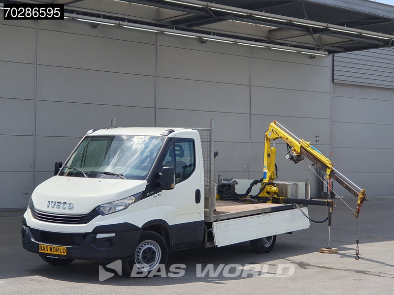 Iveco Daily 35S14 Kraanwagen Open Laadbak Hyva HA15 Euro6 3,5t Trekhaak Crane Kranwagen Kraan Pritsche Pickup Open Box Trekhaak - Van flatbed: gambar 5 Iveco Daily 35S14 Kraanwagen Open Laadbak Hyva HA15 Euro6 3,5t Trekhaak Crane Kranwagen Kraan Pritsche Pickup Open Box Trekhaak - Van flatbed: gambar 5