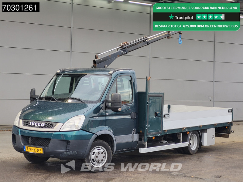 Iveco Daily 40C18 3.0L Kraanwagen Open Laadbak Hyya 017T 1320KG 3,5t Trekhaak Airco 180PK Kraan Cran Kranwagen Crane Pritsche Pickup Open Bo - Van flatbed: gambar 1 Iveco Daily 40C18 3.0L Kraanwagen Open Laadbak Hyya 017T 1320KG 3,5t Trekhaak Airco 180PK Kraan Cran Kranwagen Crane Pritsche Pickup Open Bo - Van flatbed: gambar 1