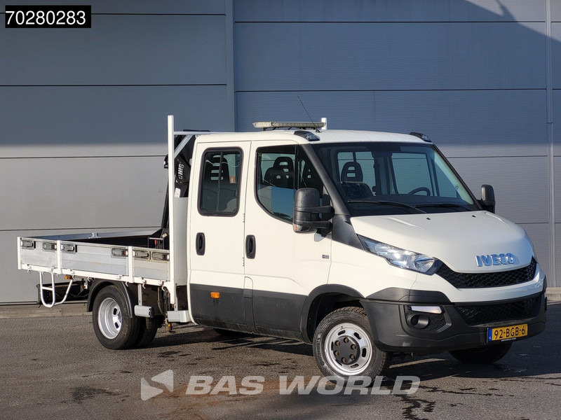 Iveco Daily 50C17 3,0L Automaat 170PK HIAB 017T-2 DC Open laadbak Dubbellucht Airco Euro6 Pickup Crane Kraanwagen Kranwagen Pritsche Airco D - Van flatbed: gambar 5 Iveco Daily 50C17 3,0L Automaat 170PK HIAB 017T-2 DC Open laadbak Dubbellucht Airco Euro6 Pickup Crane Kraanwagen Kranwagen Pritsche Airco D - Van flatbed: gambar 5