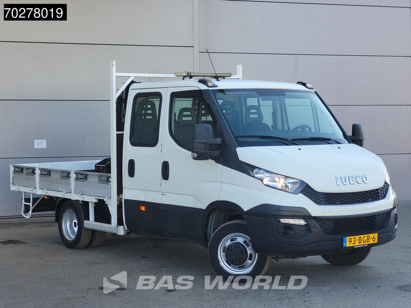 Iveco Daily 50C17 3.0L Automaat DC Open laadbak Kraan Hiab 017T-2 Airco APK 10-2025 Pickup Crane Kraanwagen Pritsche Airco Dubbel cabine - Van flatbed: gambar 3 Iveco Daily 50C17 3.0L Automaat DC Open laadbak Kraan Hiab 017T-2 Airco APK 10-2025 Pickup Crane Kraanwagen Pritsche Airco Dubbel cabine - Van flatbed: gambar 3