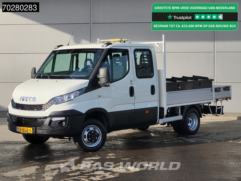 Iveco Daily 50C17 3,0L Automaat HIAB 017T-2 DC Open laadbak Dubbellucht Airco Euro6 Pickup Crane Kraanwagen Pritsche Airco Dubbel cabine - Van flatbed: gambar 1 Iveco Daily 50C17 3,0L Automaat HIAB 017T-2 DC Open laadbak Dubbellucht Airco Euro6 Pickup Crane Kraanwagen Pritsche Airco Dubbel cabine - Van flatbed: gambar 1