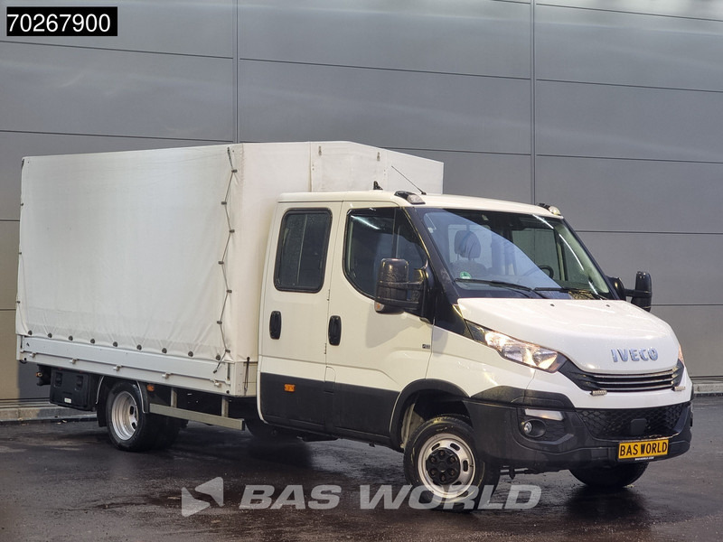 Iveco Daily 50C18 3.0L Automaat Dubbel Cabine Open laadbak Huif Navi Airco Cruise Trekhaak Pritsche 15m3 Airco Dubbel cabine Trekhaak Cruise - Van flatbed: gambar 3 Iveco Daily 50C18 3.0L Automaat Dubbel Cabine Open laadbak Huif Navi Airco Cruise Trekhaak Pritsche 15m3 Airco Dubbel cabine Trekhaak Cruise - Van flatbed: gambar 3
