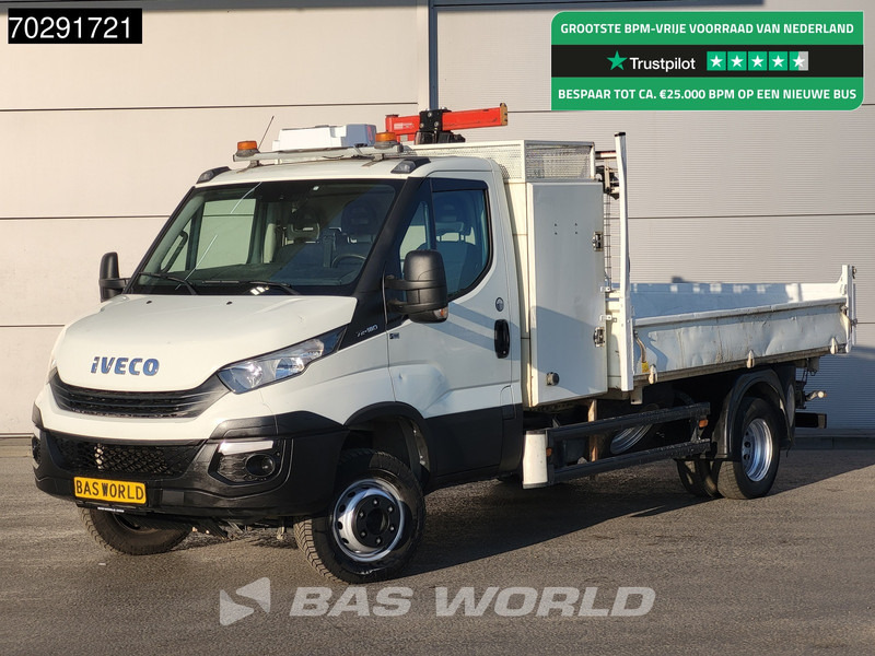 Iveco Daily 70C18 3.0L Open Laadbak 500KG Kraan Kraanwagen Open Laadbak 3,5t Trekhaak Airco Cruise Euro6 Kraan Crane Kranwagen Pritsche Pick - Van flatbed: gambar 1 Iveco Daily 70C18 3.0L Open Laadbak 500KG Kraan Kraanwagen Open Laadbak 3,5t Trekhaak Airco Cruise Euro6 Kraan Crane Kranwagen Pritsche Pick - Van flatbed: gambar 1
