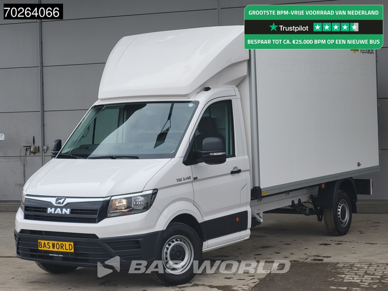 MAN TGE 3.140 Bakwagen met achterdeuren Nieuw!! Airco Meubelbak Koffer 17m3 Airco - Van box: gambar 1 MAN TGE 3.140 Bakwagen met achterdeuren Nieuw!! Airco Meubelbak Koffer 17m3 Airco - Van box: gambar 1
