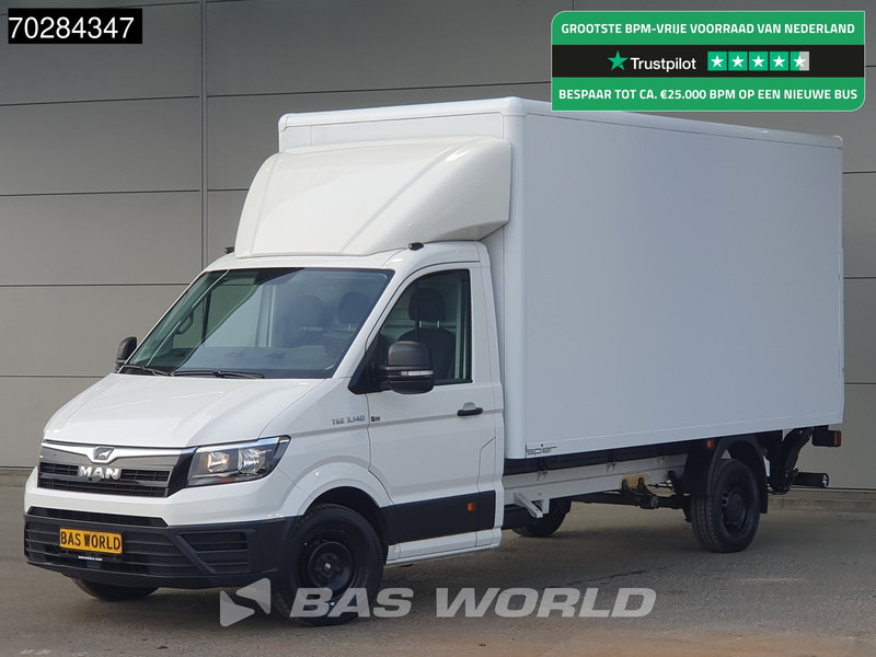 Van box MAN TGE 3.140 Laadklep Bakwagen Airco Cruise Camera Euro6 Meubelbak Koffer 20m3 Airco Cruise control: gambar 1