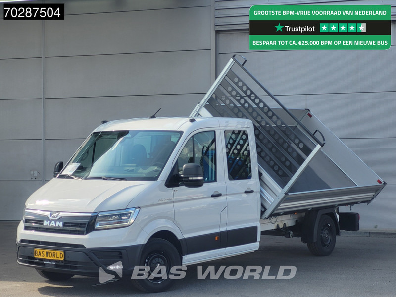 MAN TGE 3.180 Drie-Zijdige Automaat Kipper 2025-Facelift 180PK Trekhaak LED Airco Cruise Navi Euro6 Kipper Tipper Benne Kieper 3m3 Airco Trekh - Van jungkit: gambar 1 MAN TGE 3.180 Drie-Zijdige Automaat Kipper 2025-Facelift 180PK Trekhaak LED Airco Cruise Navi Euro6 Kipper Tipper Benne Kieper 3m3 Airco Trekh - Van jungkit: gambar 1