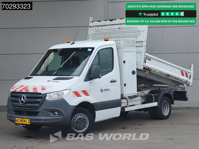 Mercedes-Benz Sprinter 514 CDI 3 zijdige Kipper 3.5t trekhaak MBUX Navi Camera Tipper Benne Open laadbak Kieper 2m3 Airco Trekhaak Cruise control - Van jungkit: gambar 1 Mercedes-Benz Sprinter 514 CDI 3 zijdige Kipper 3.5t trekhaak MBUX Navi Camera Tipper Benne Open laadbak Kieper 2m3 Airco Trekhaak Cruise control - Van jungkit: gambar 1