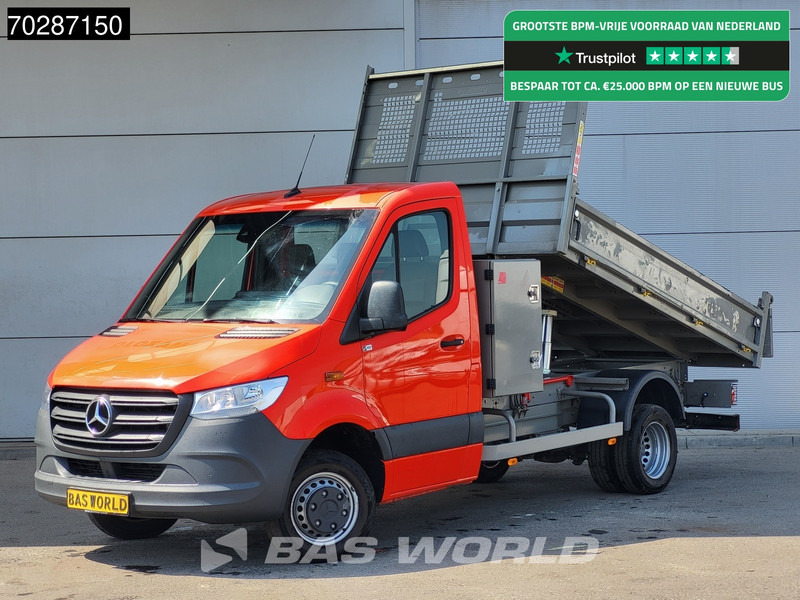 Mercedes-Benz Sprinter 514 CDI Kipper met Kist Dubbellucht 3,5t Trekhaak Airco Cruise Euro6 Tipper Benne Kieper 2m3 Airco Trekhaak Cruise control - Van jungkit: gambar 1 Mercedes-Benz Sprinter 514 CDI Kipper met Kist Dubbellucht 3,5t Trekhaak Airco Cruise Euro6 Tipper Benne Kieper 2m3 Airco Trekhaak Cruise control - Van jungkit: gambar 1