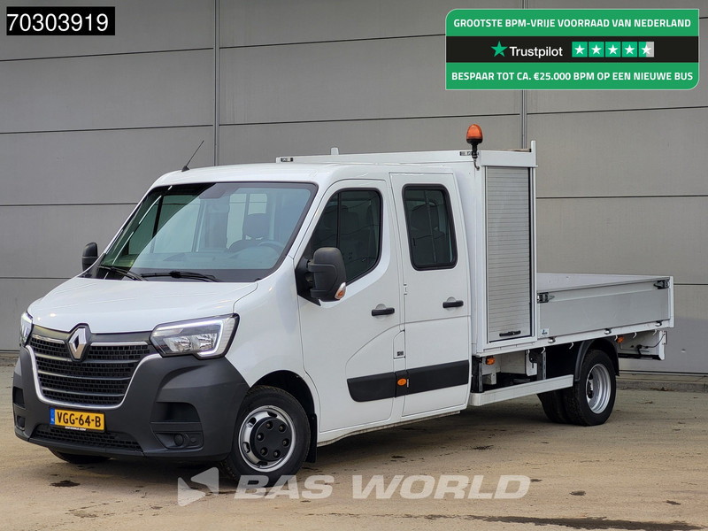 Renault Master 145PK Open Laadbak Dubbel Cabine 3,5t Trekhaak Dubbellucht LED Airco Cruise Standkachel APK 07-2026 Euro6 Pritsche Pickup Open Box Air - Van flatbed: gambar 1 Renault Master 145PK Open Laadbak Dubbel Cabine 3,5t Trekhaak Dubbellucht LED Airco Cruise Standkachel APK 07-2026 Euro6 Pritsche Pickup Open Box Air - Van flatbed: gambar 1