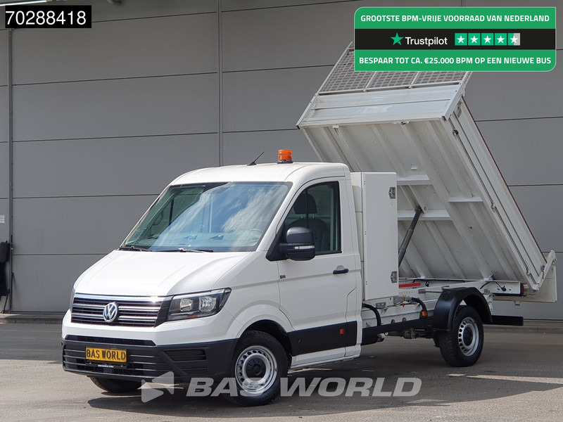 Volkswagen Crafter 140pk Kipper met Kist Trekhaak Airco Euro6 Kieper Tipper Benne Airco Trekhaak - Van jungkit: gambar 1 Volkswagen Crafter 140pk Kipper met Kist Trekhaak Airco Euro6 Kieper Tipper Benne Airco Trekhaak - Van jungkit: gambar 1