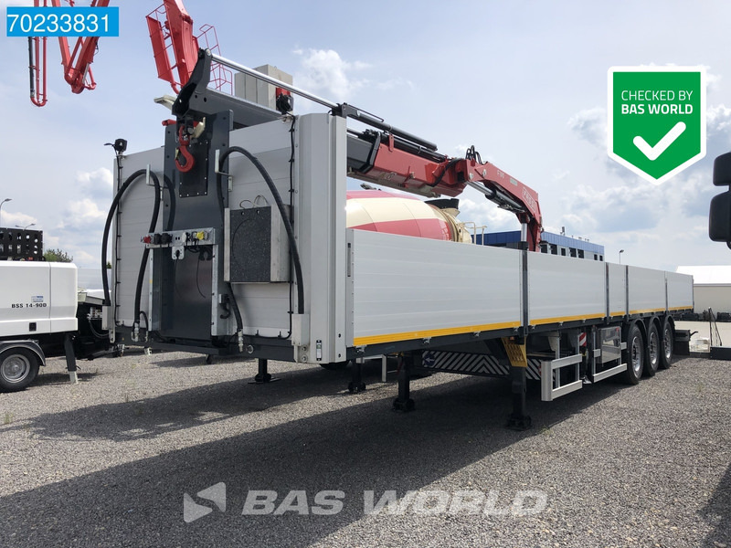 Bodex KIS3B 3 axles NEW! Fassi F195AF.0.23 Crane - Semi-trailer flatbed: gambar 1 Bodex KIS3B 3 axles NEW! Fassi F195AF.0.23 Crane - Semi-trailer flatbed: gambar 1