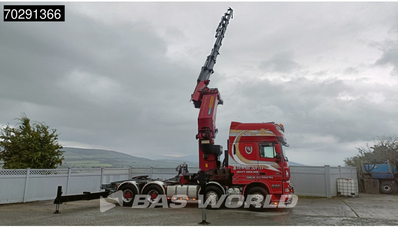DAF XF105.510 XF 8X4 Palfinger PK150.002 9x Extensions Winch Big-Axle Euro 5 Kran Crane - Truk flatbed, Truk derek: gambar 3 DAF XF105.510 XF 8X4 Palfinger PK150.002 9x Extensions Winch Big-Axle Euro 5 Kran Crane - Truk flatbed, Truk derek: gambar 3