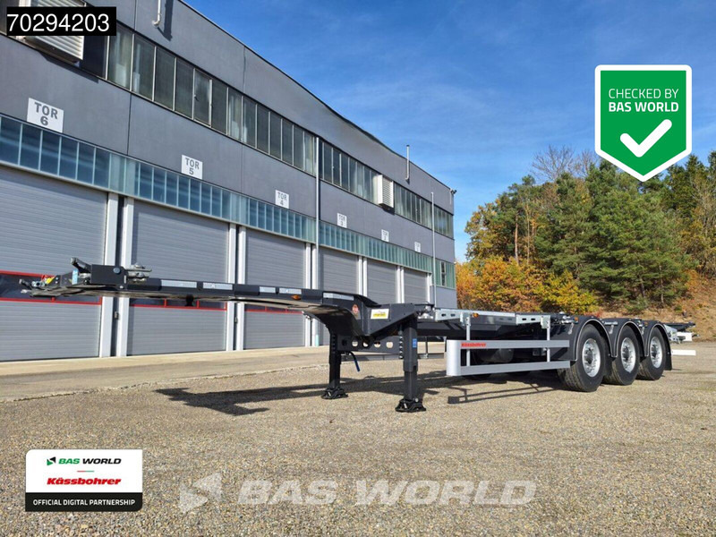 Kässbohrer K.SHG S / 40 - 12 / 27 EU 3 axles NEW! Container Chassis - Semi-trailer pengangkut mobil: gambar 1 Kässbohrer K.SHG S / 40 - 12 / 27 EU 3 axles NEW! Container Chassis - Semi-trailer pengangkut mobil: gambar 1