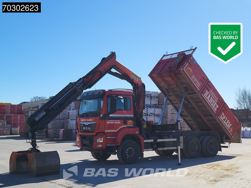 MAN TGS 33.440 6X4 Palfinger PK23001-EH Kran Crane Big-Axle 13m3 tipper Euro 6 - Truk jungkit, Truk derek: gambar 1 MAN TGS 33.440 6X4 Palfinger PK23001-EH Kran Crane Big-Axle 13m3 tipper Euro 6 - Truk jungkit, Truk derek: gambar 1