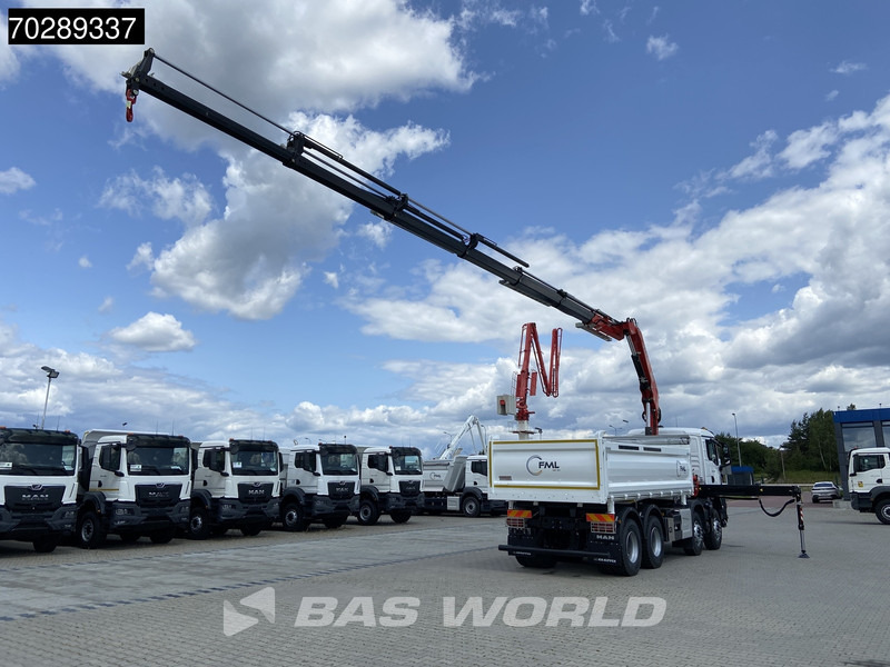 MAN TGS 35.440 8X4 NEW! Fassi F275.026 Kran Crane 13m3 3-Sided Tipper Big-Axle Euro 6 - Truk jungkit, Truk derek: gambar 5 MAN TGS 35.440 8X4 NEW! Fassi F275.026 Kran Crane 13m3 3-Sided Tipper Big-Axle Euro 6 - Truk jungkit, Truk derek: gambar 5