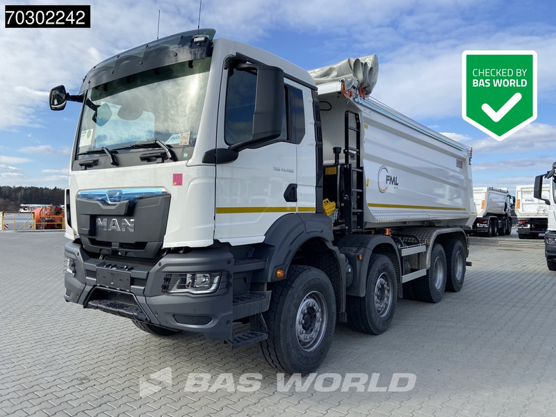 MAN TGS 41.400 8X4 20m3 KH Kipper Tarpaulin Automatic Big-Axle EURO 2 - Truk jungkit: gambar 1 MAN TGS 41.400 8X4 20m3 KH Kipper Tarpaulin Automatic Big-Axle EURO 2 - Truk jungkit: gambar 1