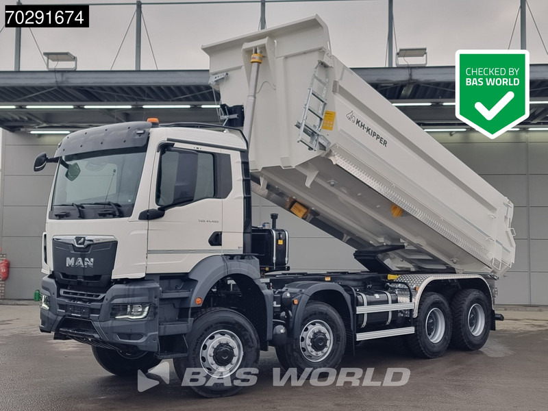 MAN TGS 41.480 8X8 8x8 20m3 KH Kipper tarpaulin Manual Big-axle Steel suspension Euro 6 - Truk jungkit: gambar 1 MAN TGS 41.480 8X8 8x8 20m3 KH Kipper tarpaulin Manual Big-axle Steel suspension Euro 6 - Truk jungkit: gambar 1