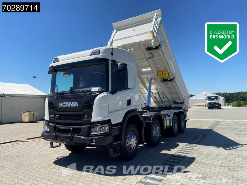 Scania P420 8X4 NEW! 13,5m3 3-way tipper Hardox450 Steel Steelsuspension Euro 6 - Truk jungkit: gambar 1 Scania P420 8X4 NEW! 13,5m3 3-way tipper Hardox450 Steel Steelsuspension Euro 6 - Truk jungkit: gambar 1