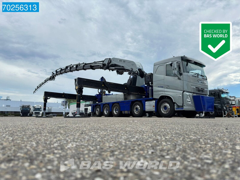 Volvo FH 540 10X4 NEW! Effer 2255 Kran Crane Lift-Lenkachse ACC Navi - Truk flatbed, Truk derek: gambar 2 Volvo FH 540 10X4 NEW! Effer 2255 Kran Crane Lift-Lenkachse ACC Navi - Truk flatbed, Truk derek: gambar 2
