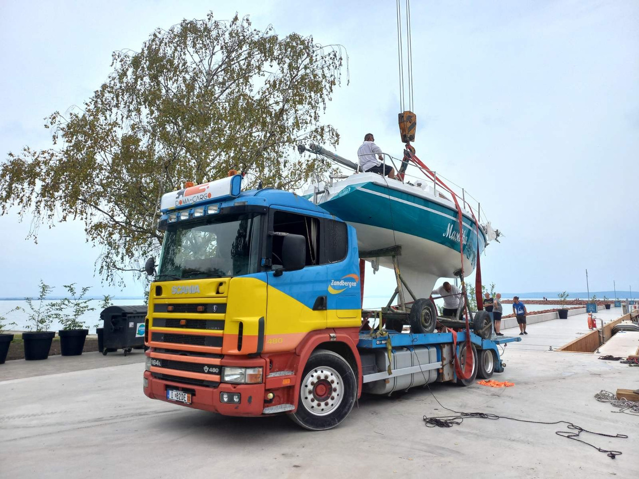 Truk pengangkut mobil untuk pengangkutan mesin berat SCANIA 164 480 V8 GS MEPPEL: gambar 15