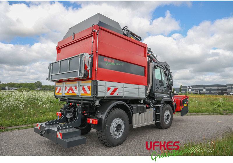 Mercedes-Benz Unimog U 427 Greentec woodchipper combi - Van pengiriman: gambar 5 Mercedes-Benz Unimog U 427 Greentec woodchipper combi - Van pengiriman: gambar 5