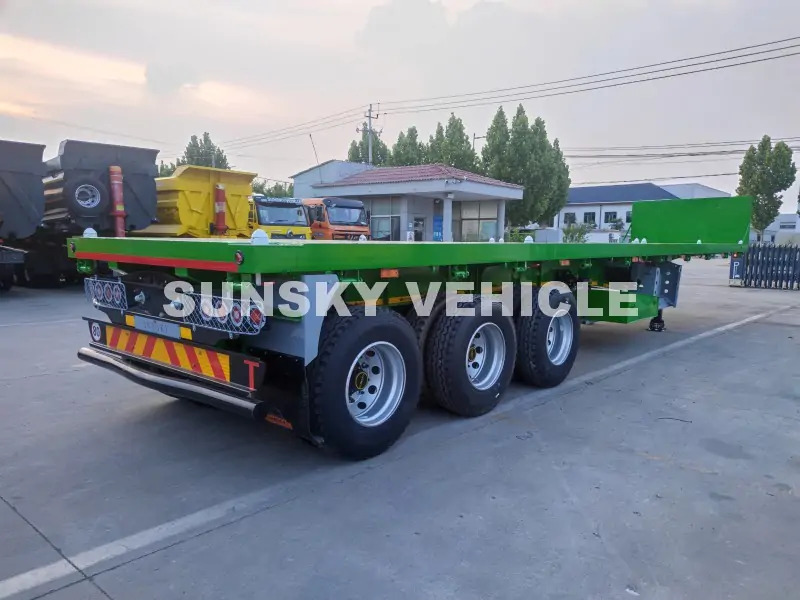 SUNSKY Flat Deck Trailer with henred type axles and suspension - Semi-trailer flatbed: gambar 5 SUNSKY Flat Deck Trailer with henred type axles and suspension - Semi-trailer flatbed: gambar 5