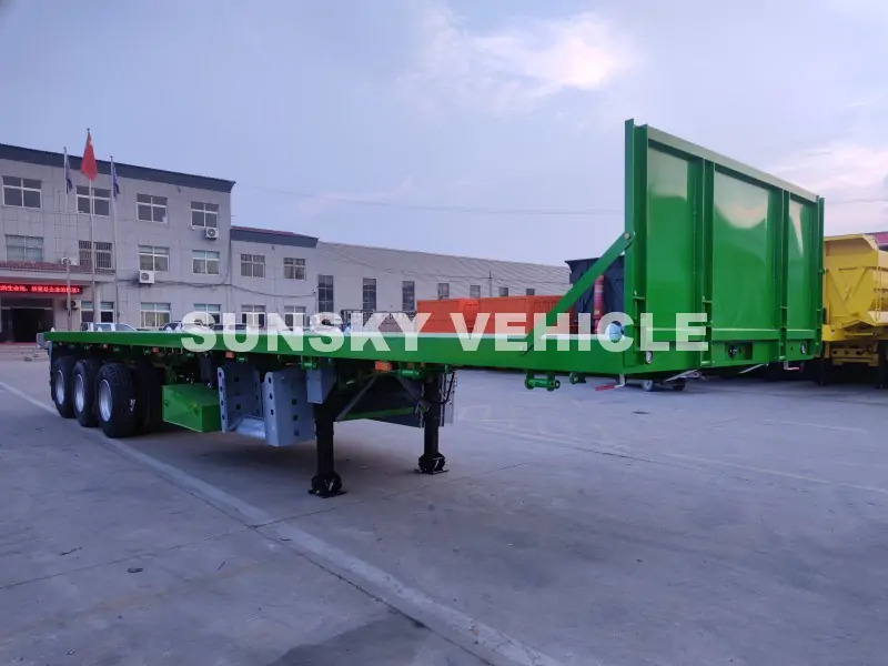 SUNSKY Flat Deck Trailer with henred type axles and suspension - Semi-trailer flatbed: gambar 4 SUNSKY Flat Deck Trailer with henred type axles and suspension - Semi-trailer flatbed: gambar 4