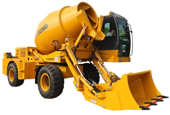 XCMG Official SLM2600S 2.6cbm Concrete Mixer Mobile Self Loading Concrete Mixer Truck - Pengaduk semen: gambar 1 XCMG Official SLM2600S 2.6cbm Concrete Mixer Mobile Self Loading Concrete Mixer Truck - Pengaduk semen: gambar 1