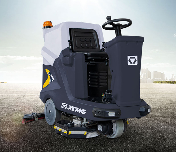XCMG Official XGHD120B Road Sweeper Ride On Floor Scrubber Machine - Pengering penggosok: gambar 5 XCMG Official XGHD120B Road Sweeper Ride On Floor Scrubber Machine - Pengering penggosok: gambar 5