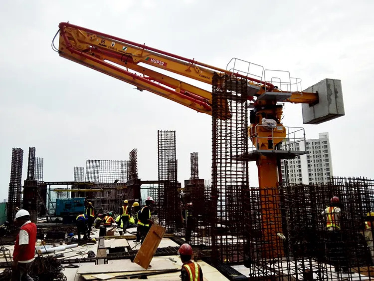 XCMG Schwing Concrete Distributor HGP32 High Efficiency 22kw 32m Hydraulic Spider Concrete Placing Boom Made in China - Pompa beton stasioner: gambar 5 XCMG Schwing Concrete Distributor HGP32 High Efficiency 22kw 32m Hydraulic Spider Concrete Placing Boom Made in China - Pompa beton stasioner: gambar 5